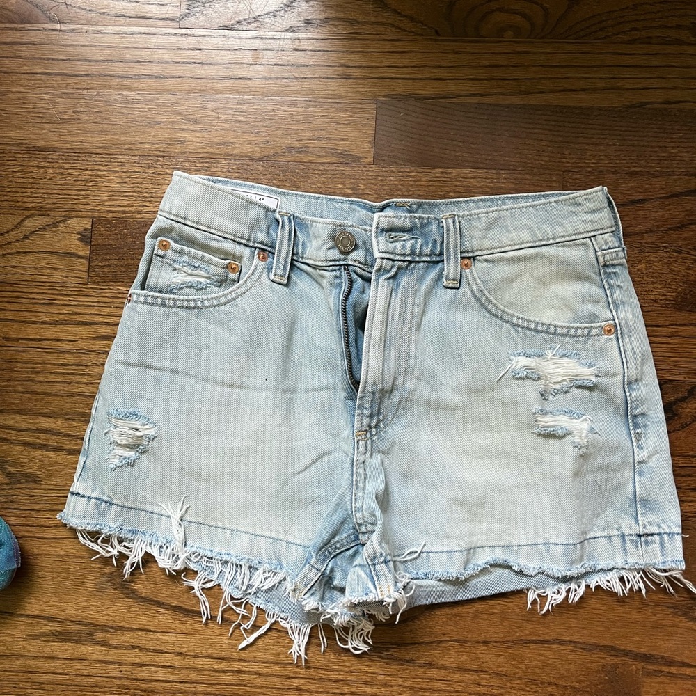 GAP Blue Jean Shorts Distressed Cut-Off Style